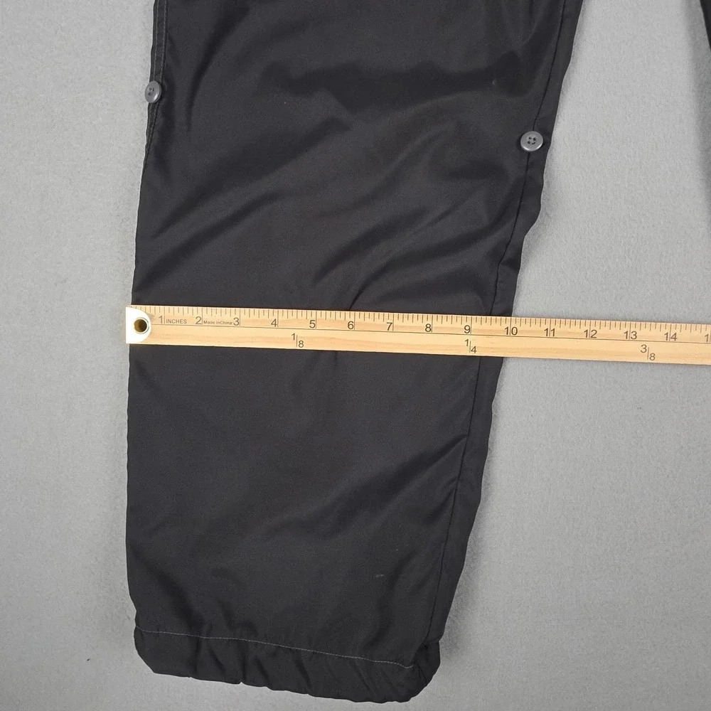 VINTAGE‎ Gap Pants Womens Large Black Pink Baggy Paratrooper Wide Leg Floral 90s - Picture 8 of 16